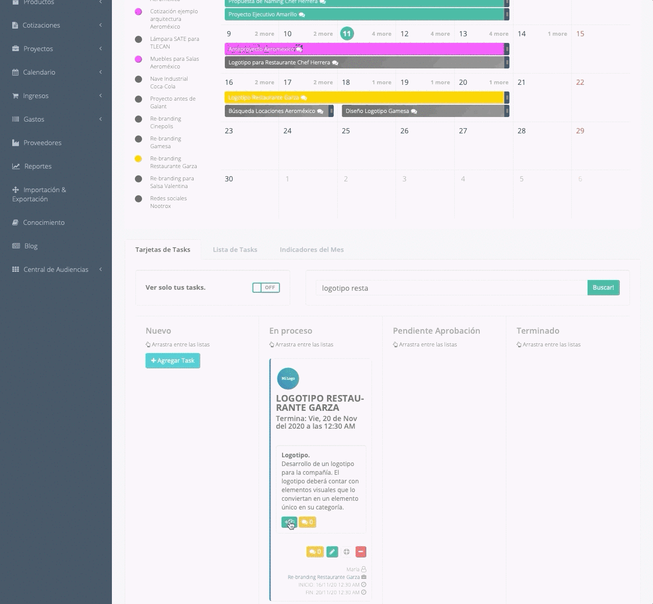 Permite que tu equipo cargue archivos desde calendario.